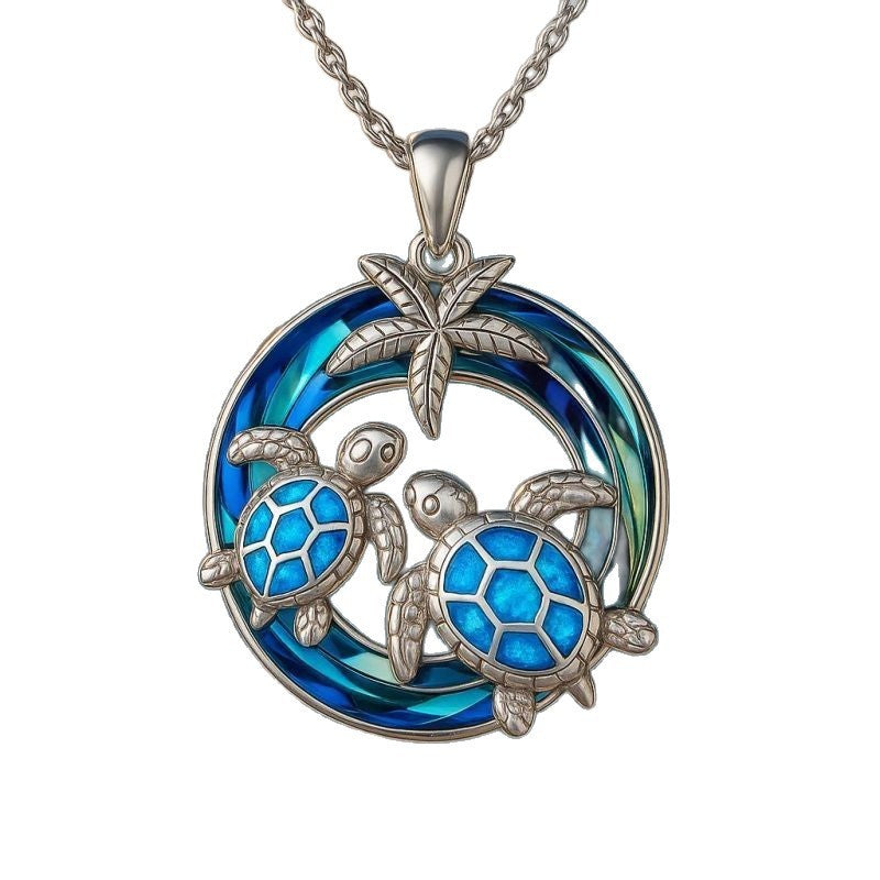 European And American Fashion Marine Style Turtle Starfish Necklace Pendant