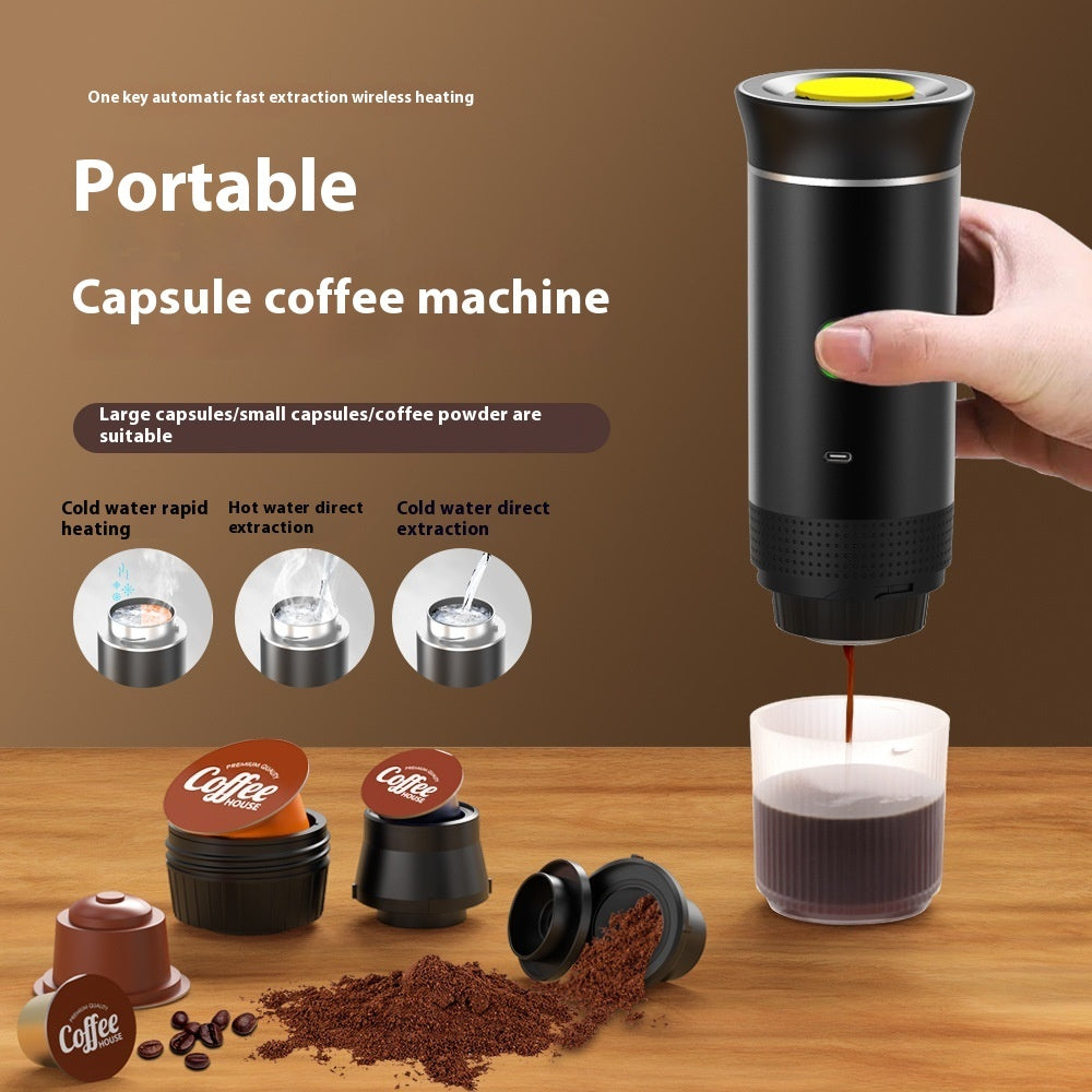 Café de Especialidad 3-en-1: Molinillo Eléctrico y Espresso Portátil. ¡Tu Gadget Viajero!